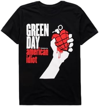 Green Day American Idiot T-Shirt Black, Black, XX-Large : Amazon